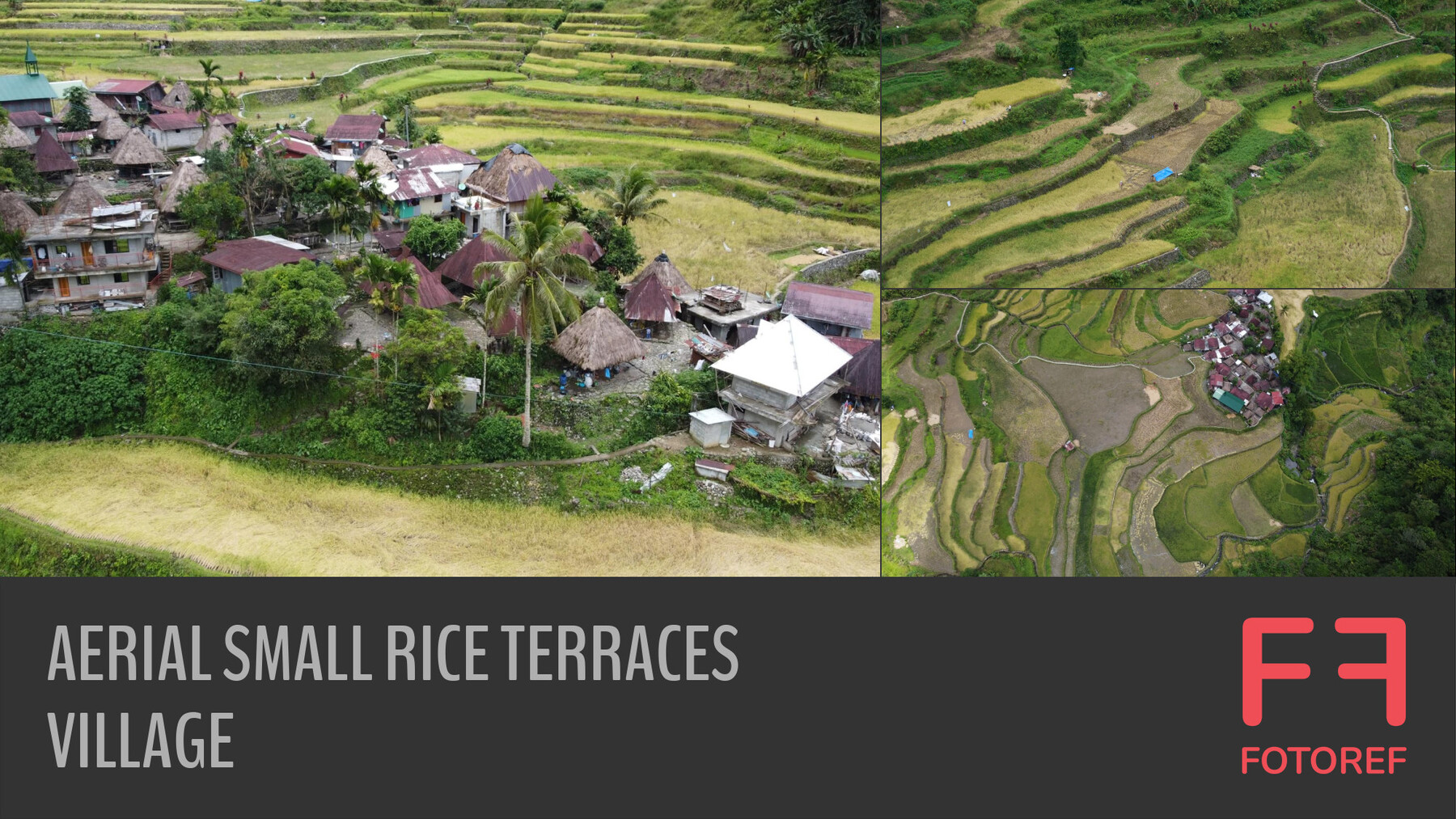 ArtStation - 132 photos of Aerial Small Rice Terraces Village | Resources