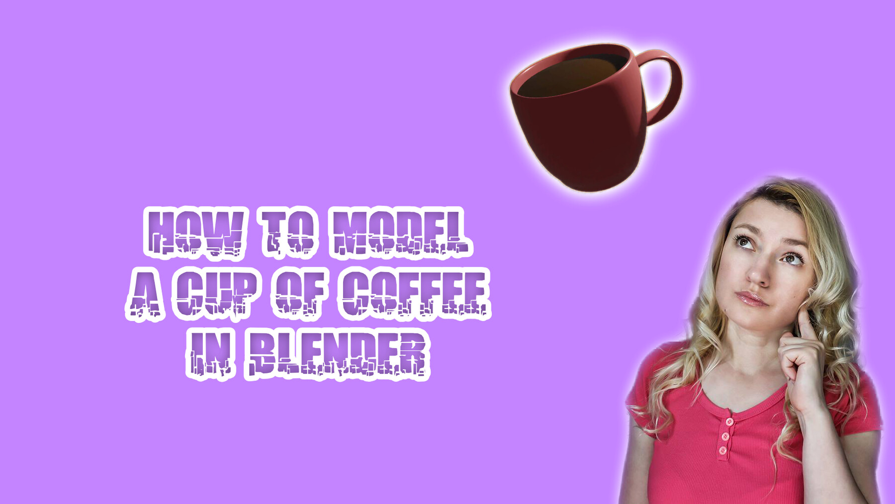 Blender beginner tutorial - How To Create A Coffee Mug Coffee In