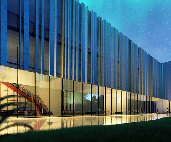 ArtStation - commercial building 3d Revit Lumion modern design | Resources