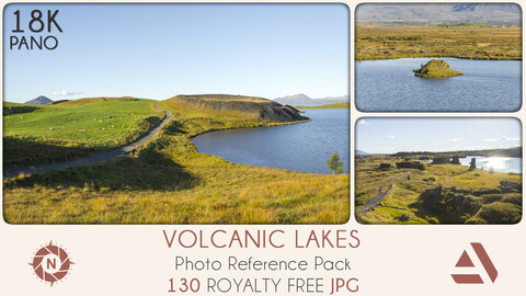 Photo Reference Pack: Volcanic Lakes - Iceland