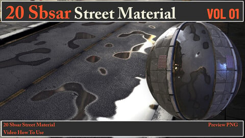 20 SBSAR Street Material + Video How To Use