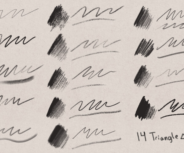 ArtStation - Natural Pencil Set for Clip Studio Paint - 62 Brushes ...