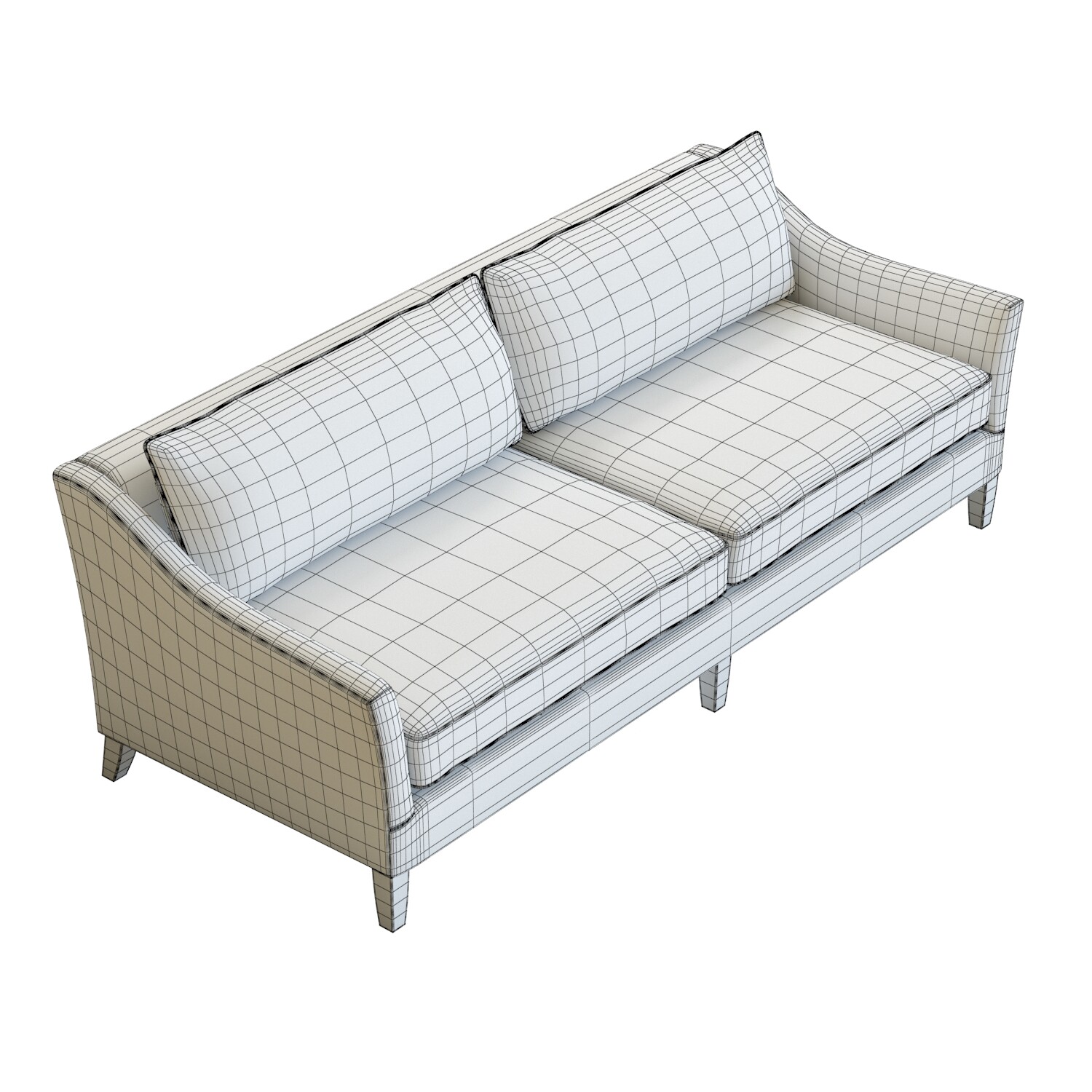 ArtStation 3D Model / Crate&Barrel Keely Sofa Resources