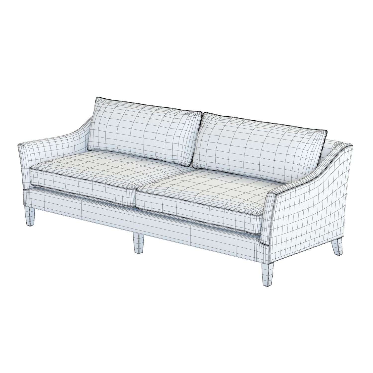 ArtStation 3D Model / Crate&Barrel Keely Sofa Resources