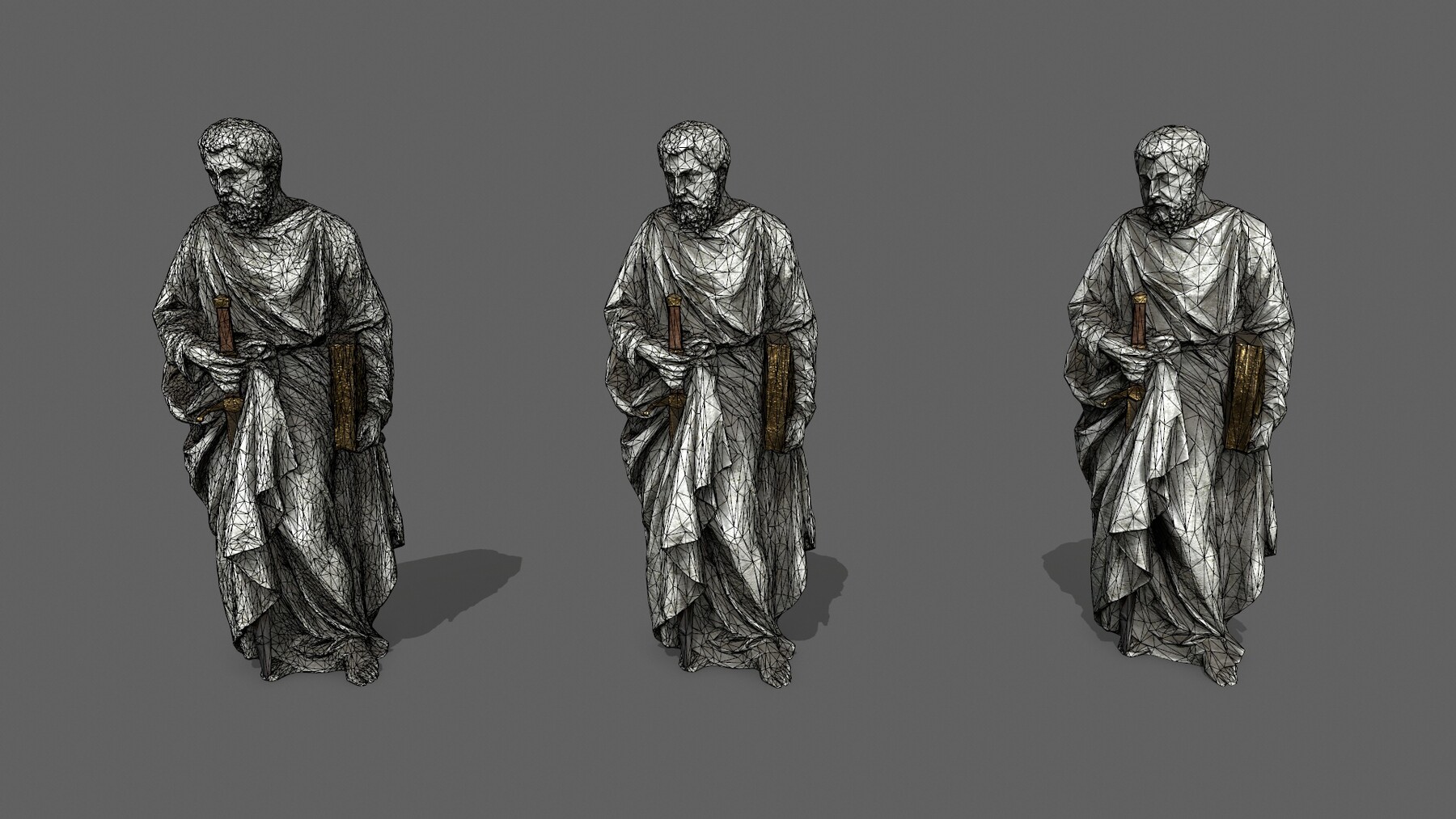 ArtStation - Old Man Statue | Game Assets