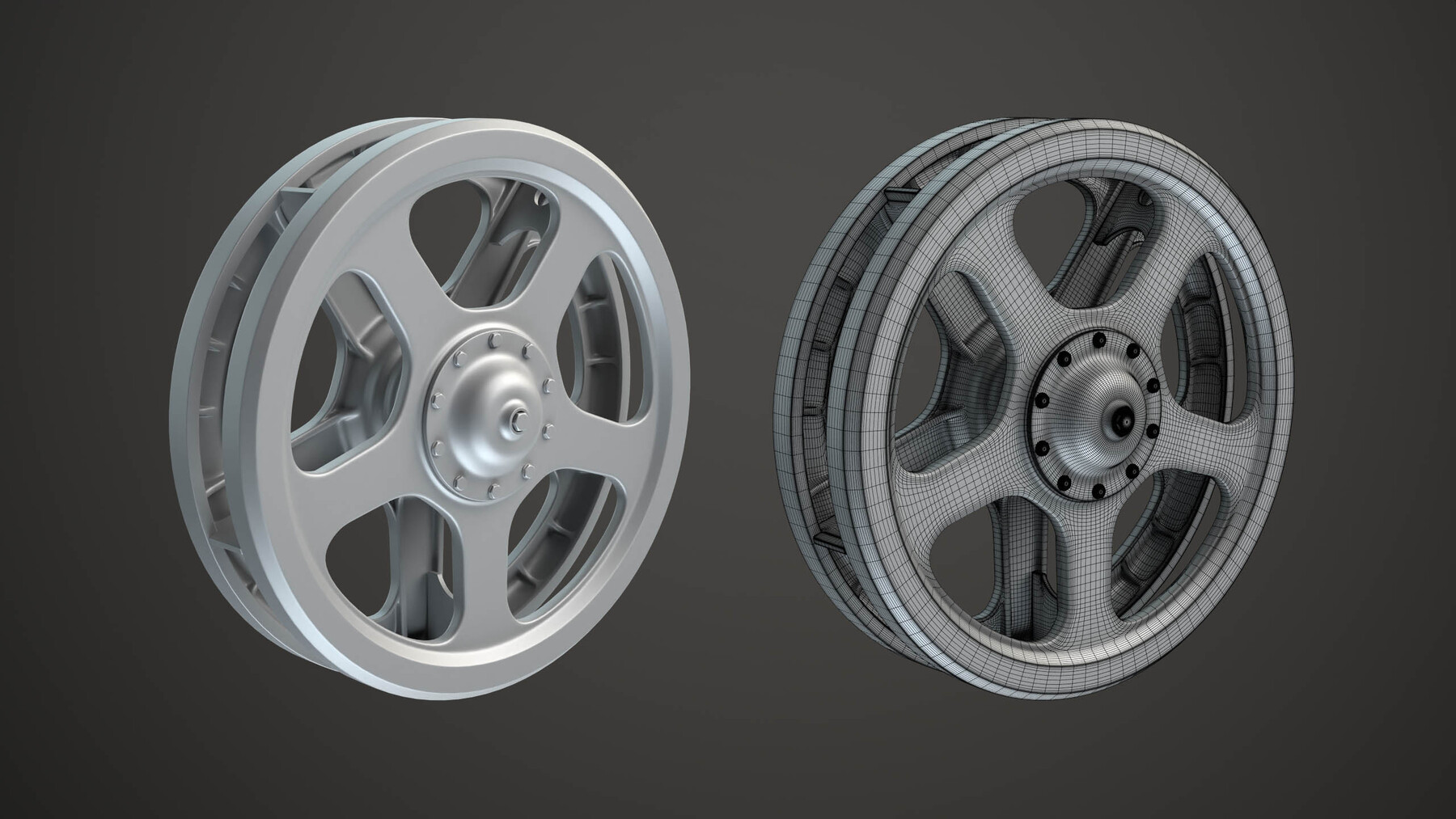 ArtStation - Tank Wheels High-poly Vol.1 | Resources