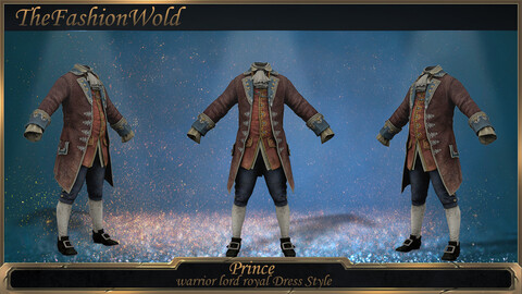 Royal King Costume 3D Model is a high quality