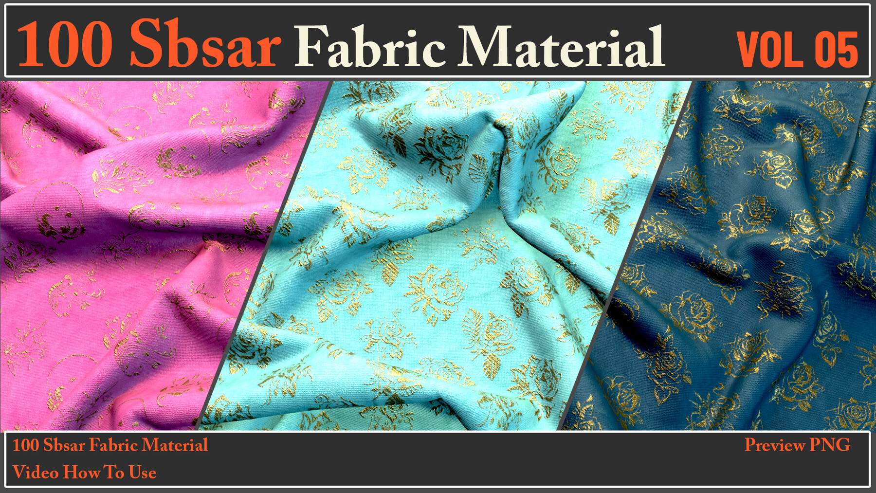 ArtStation - 100 SBSAR Fabric Material VOL05+ Video How To Use | Game ...