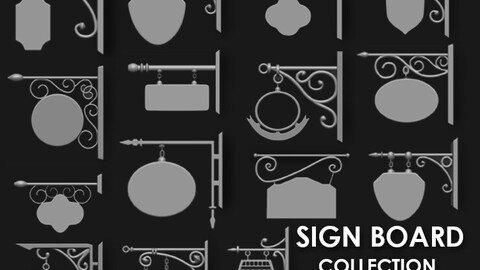 Sign Board Collection IMM Brush Pack 15 in One