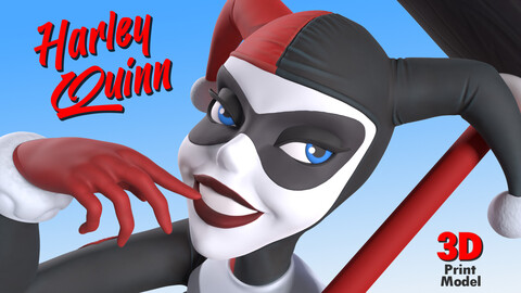 Harley Quinn - 3D Print Model (STL)