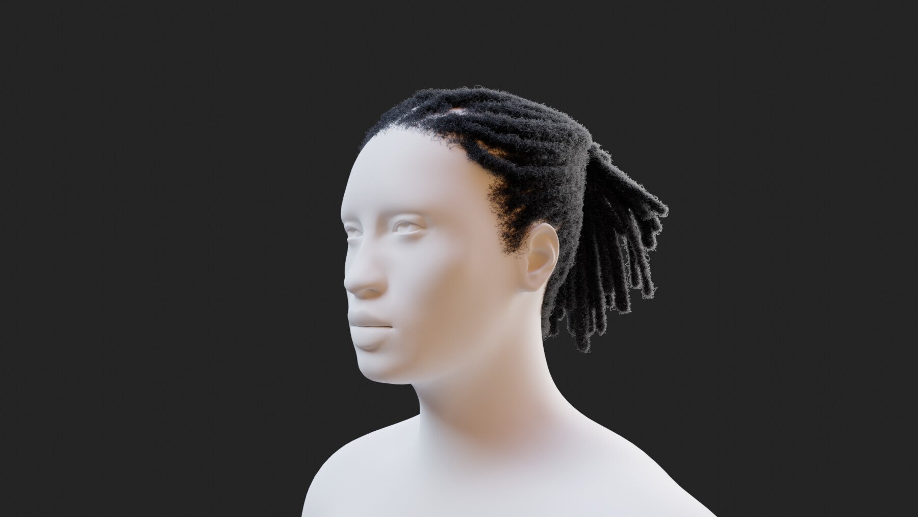 ArtStation - Dreadlocks Ponytail | Game Assets