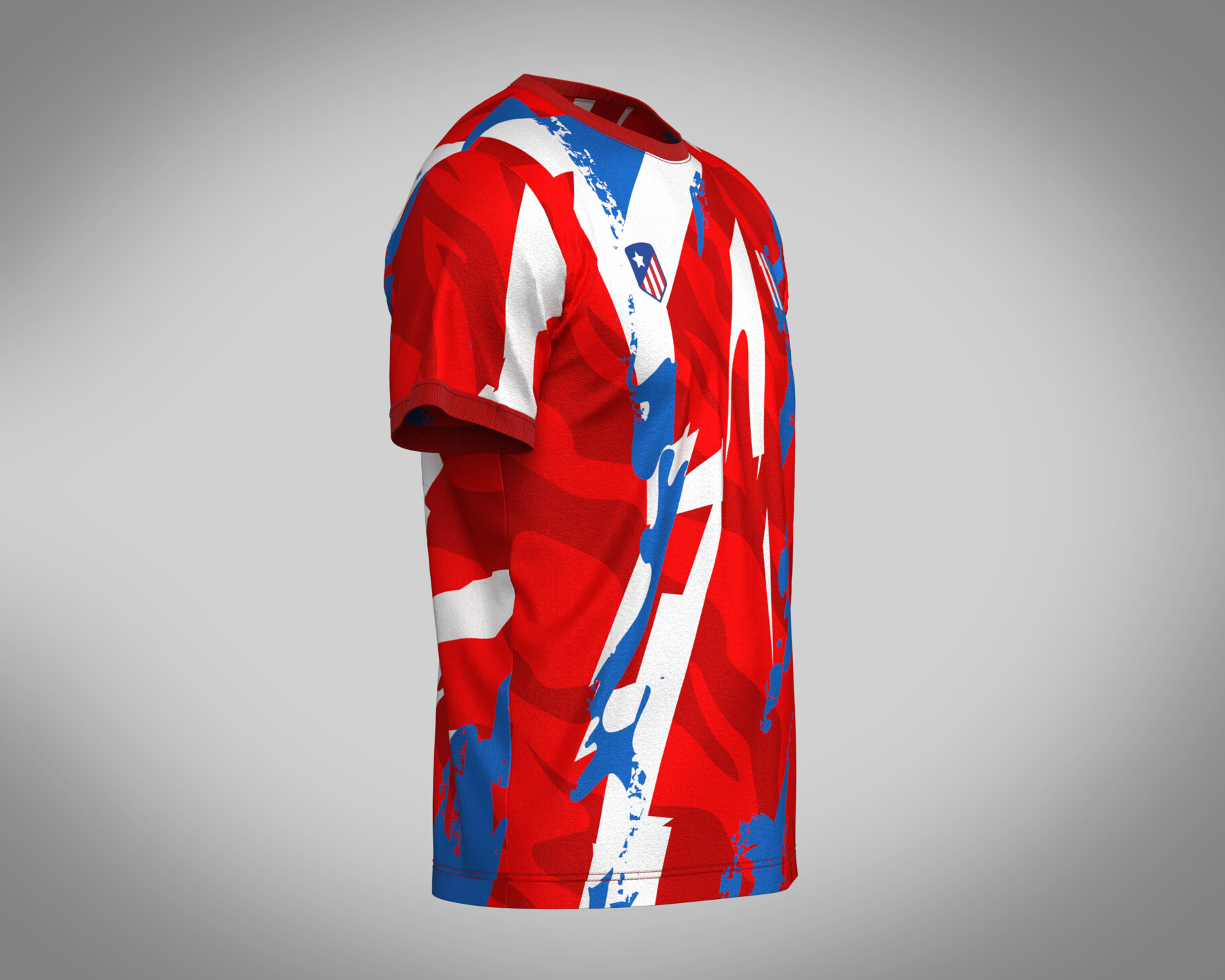ArtStation - Soccer Red Print Jersey-11 | Resources