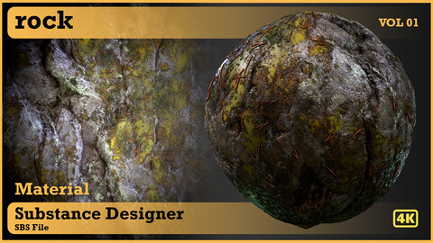 Rock - VOL 01 - substance designer