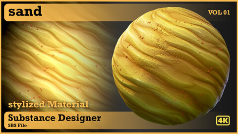 Sand stylize -  VOL 01 - substance designer