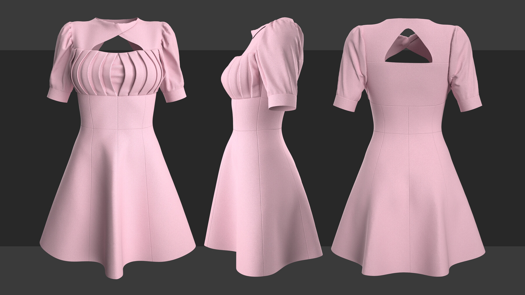 ArtStation - Dress pack 7. Clo3d, Marvelous Designer projects. | Game ...