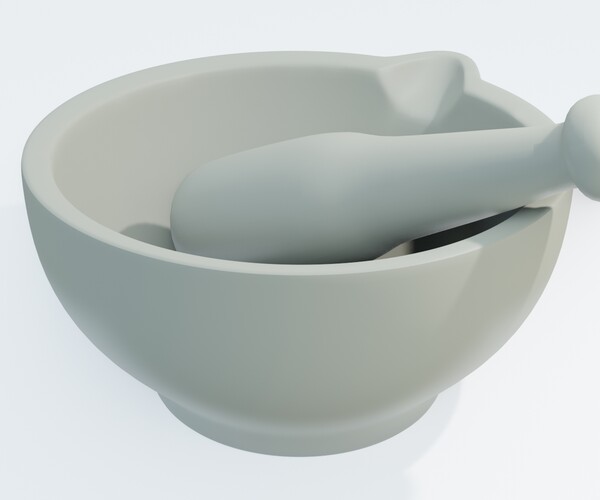 ArtStation Pestle And Mortar 3D Model Resources