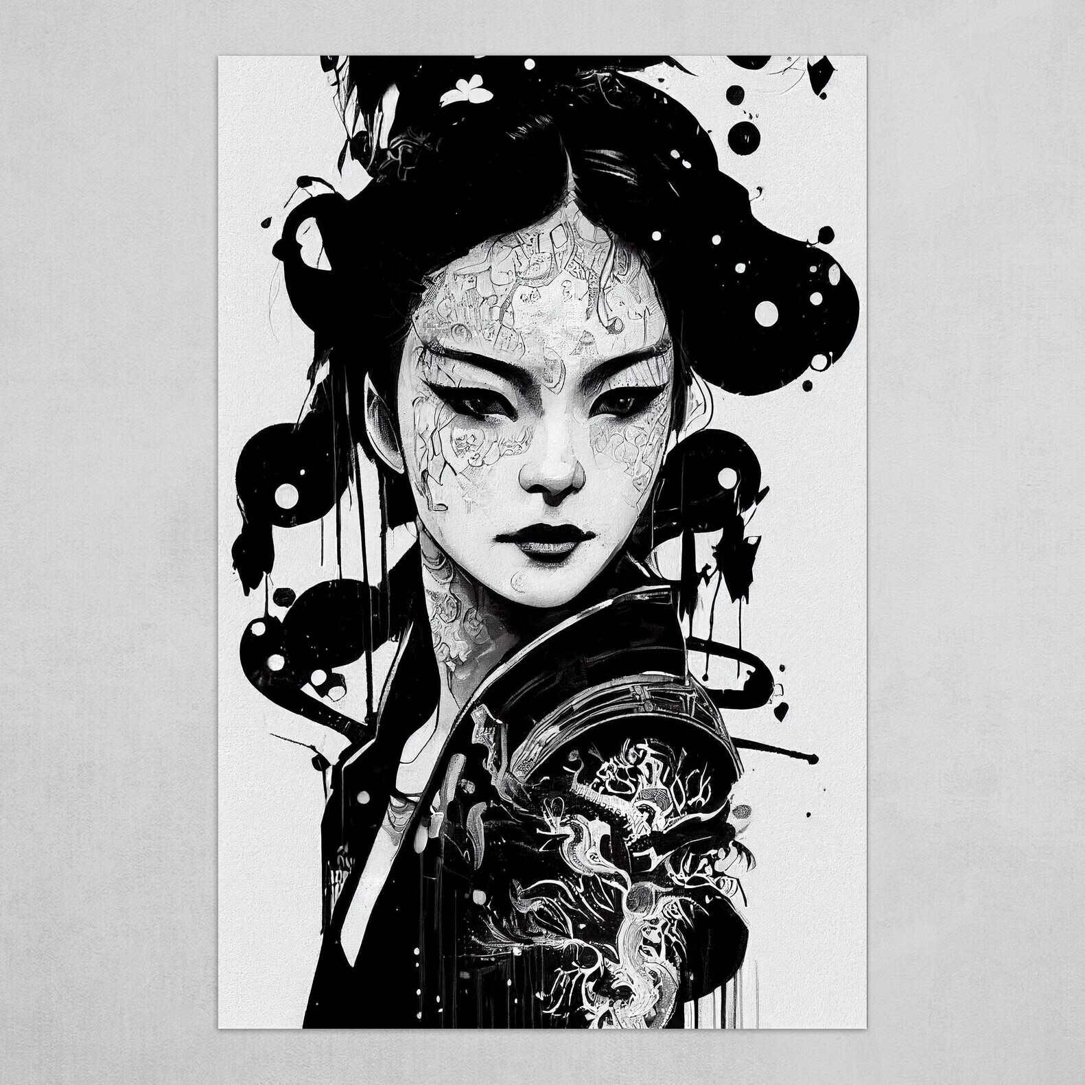 ArtStation - Japanese Geisha Downloadable Print, Stunning Art Large ...