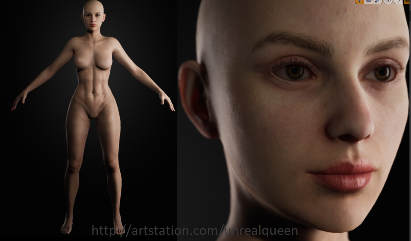 ArtStation - New female nude v4.0 ( base body )