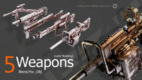 gun(weapon) 3d model