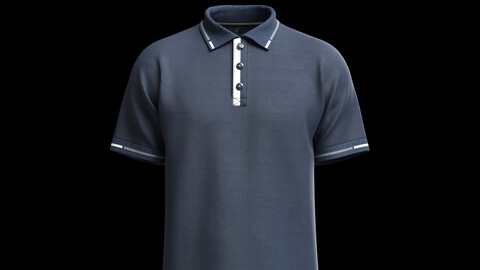Men's Blue Polo Shirt