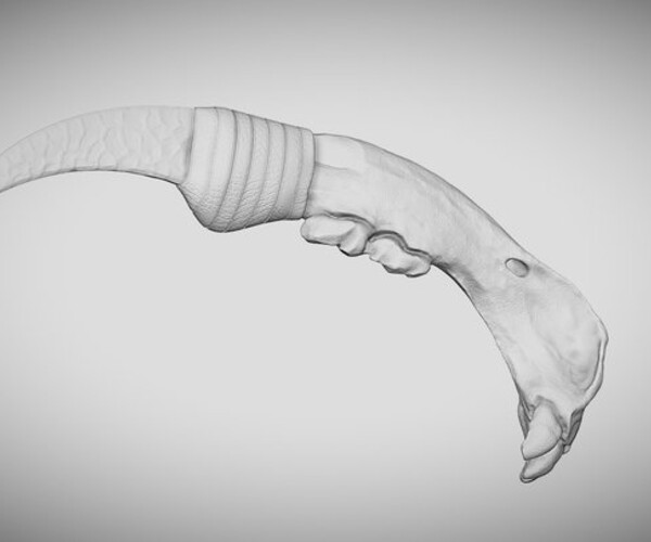 ArtStation Flint knife for 3D printing Resources