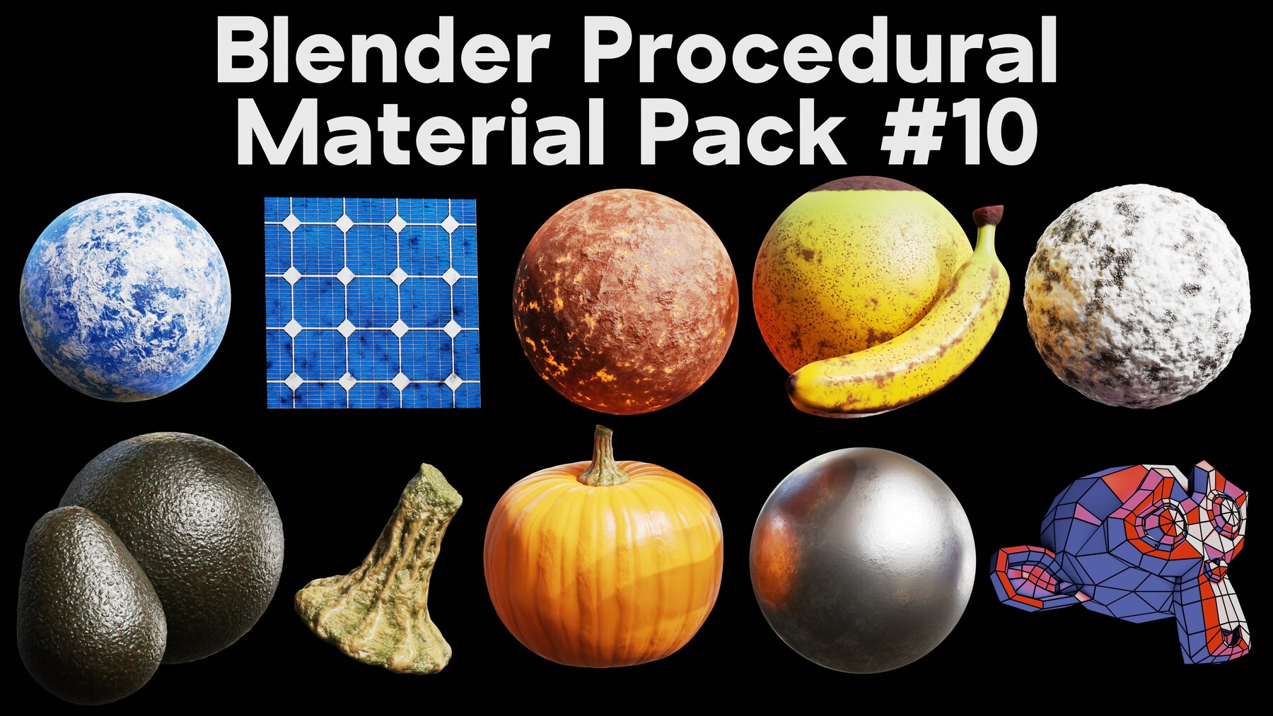 Artstation Blender Procedural Material Pack 10 Resources