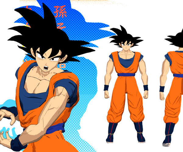 ArtStation - 3D Son Goku Rigged | Resources