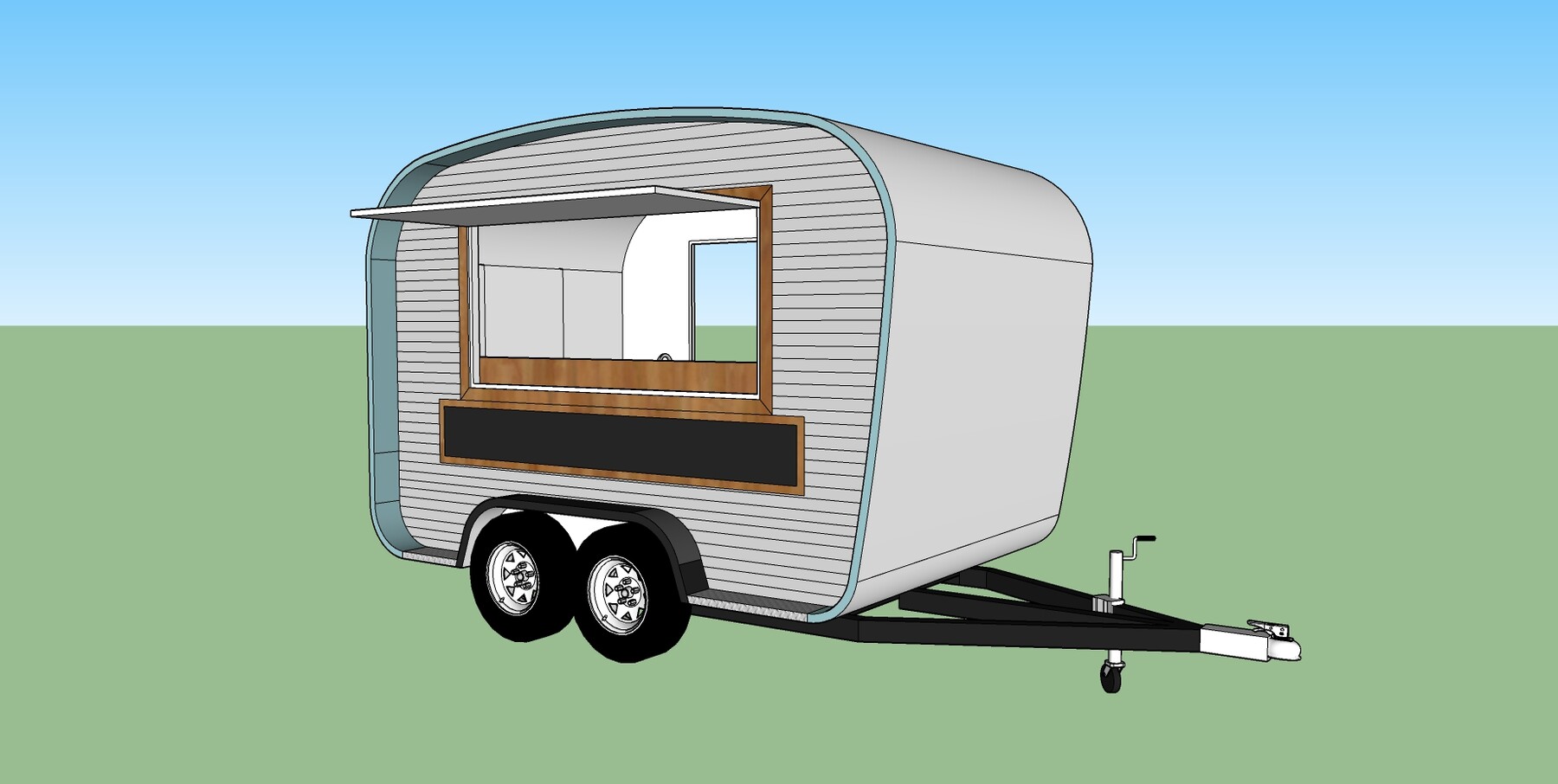 ArtStation Custom Coffee Trailer Bar Artworks