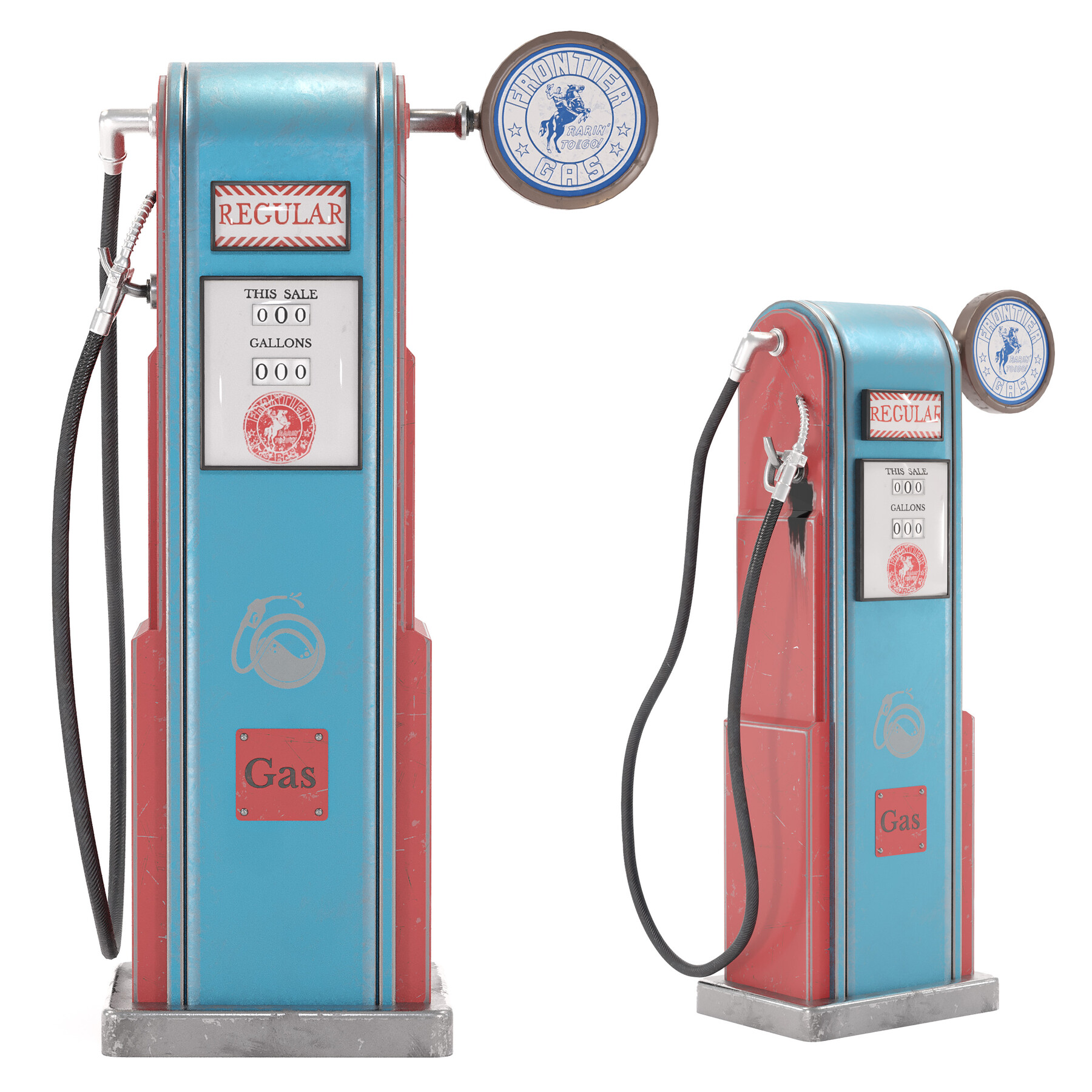 ArtStation - 3 Gas Pump Models | Game Assets