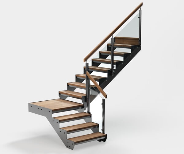 Artstation - Stair Metal 3d Model 