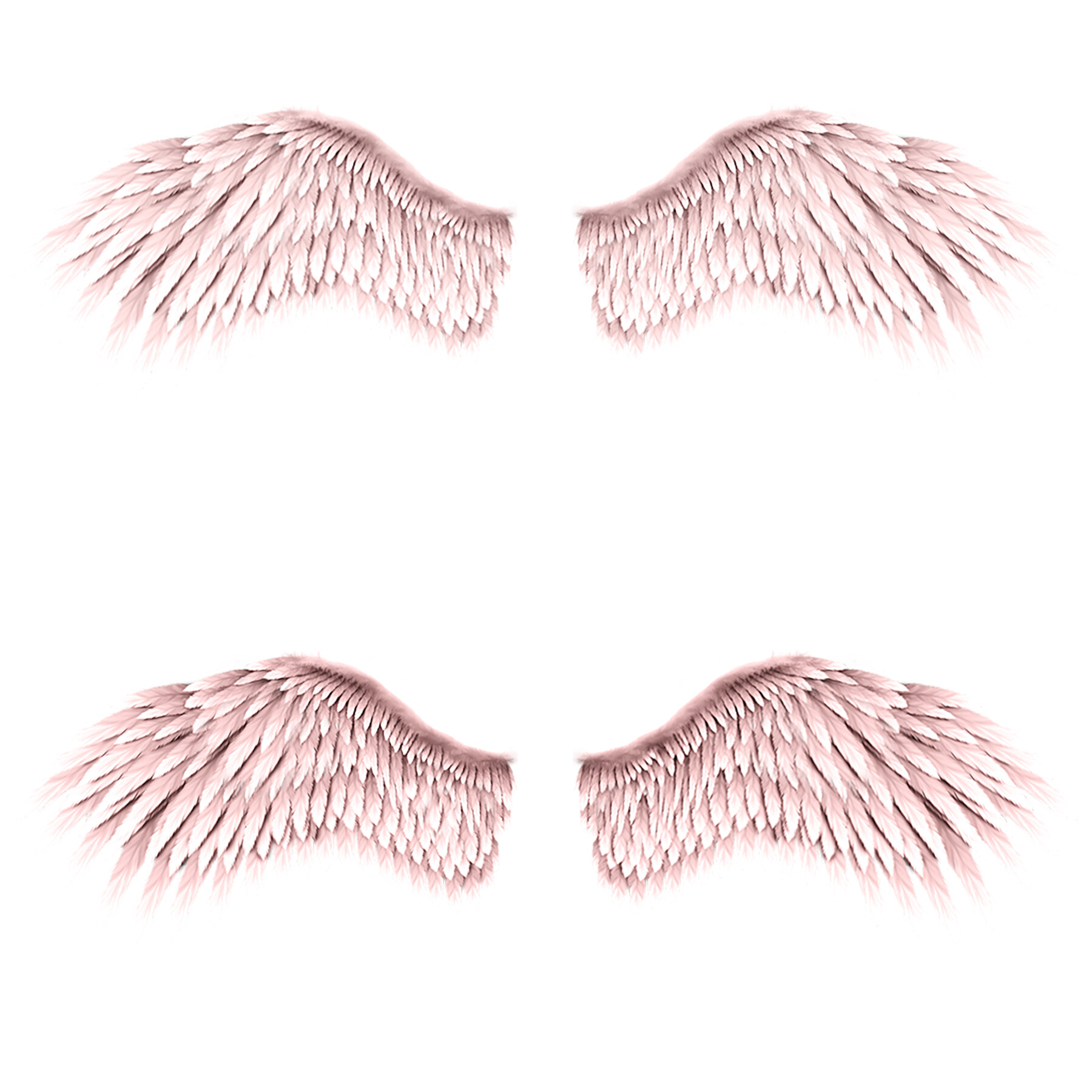 ArtStation Low Poly Animated Golden Wings Game Assets