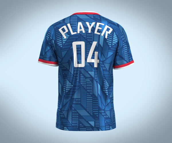 ArtStation - Soccer Black Jersey Player-04