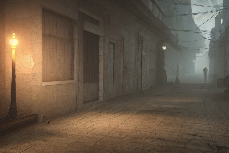 ArtStation Spooky town Set Artworks