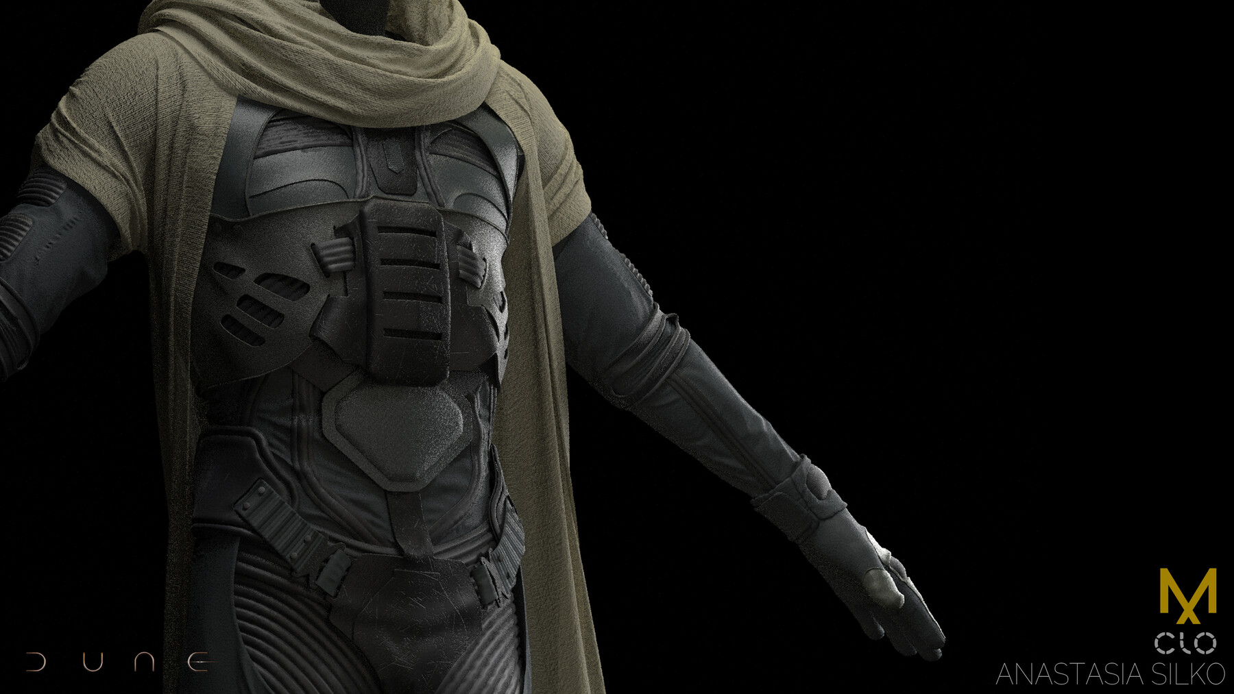 ArtStation Fremen stillsuit costume. Dune 2021. Clo3d, Marvelous