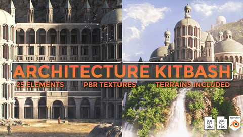 3D Architecture Kitbash