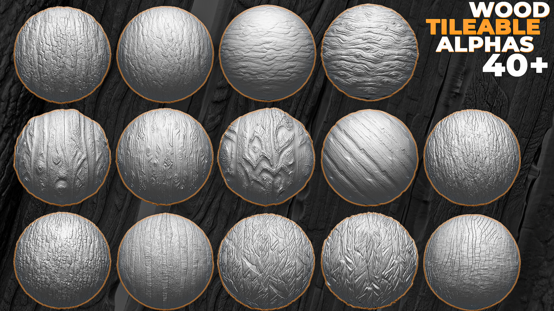 wood alpha for zbrush