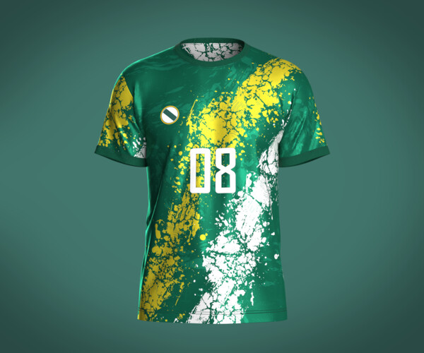 ArtStation Soccer Green and White Jersey08 Resources
