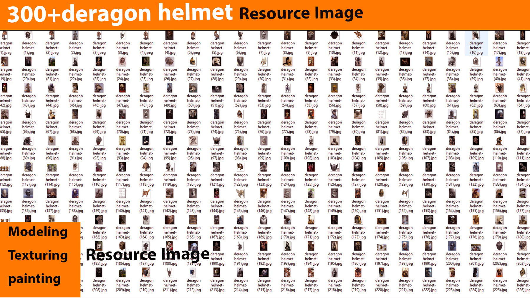 ArtStation - 300+Deragon helmet resource image | Resources
