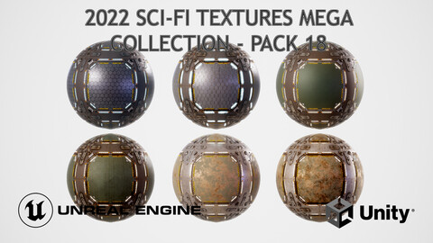 PBR Sci-Fi Texture Pack 18