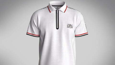 Men's White Polo Shirt