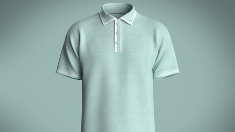 Men's Light Green Polo Shirt