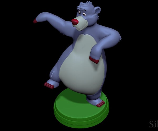 ArtStation - Baloo - The Jungle Book 3D print model | Resources