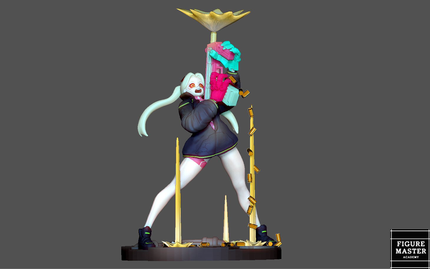 REBECCA 2 CYBERPUNK EDGERUNNERS 2077 ANIME GIRL CHARACTER 3D PRINT