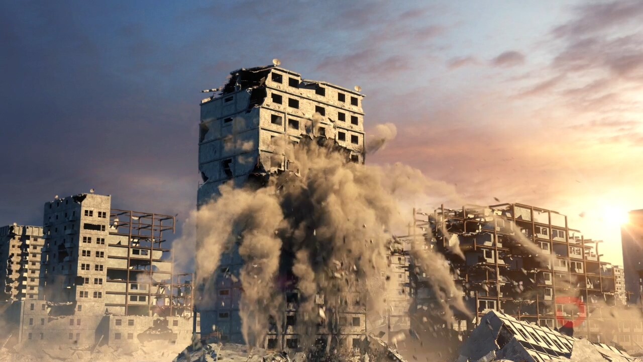 Building destruction. Билдинг дестракшен. Панцироносица. Землетрясение в Китае 2021. Houdini Destruction FX.