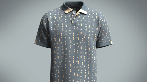 Men's Printed Polo