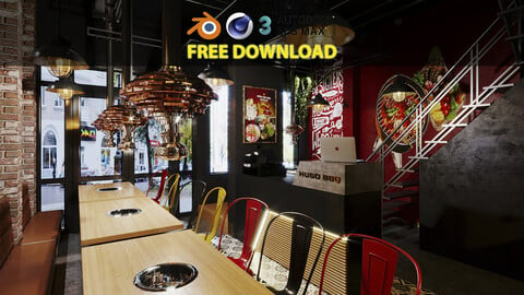 BBQ Restaurant 02 - Free Download