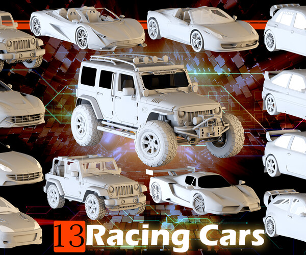 Racing Car 01 3D Vehicles