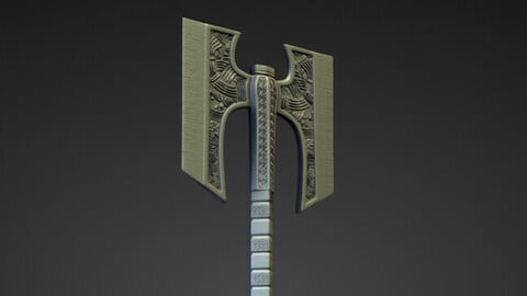 AXE13 high and low poly