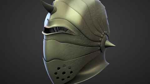 HELMET10 high and low poly