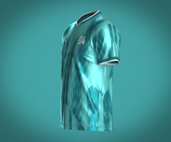 Soccer Football Sports Jersey-04 3D model